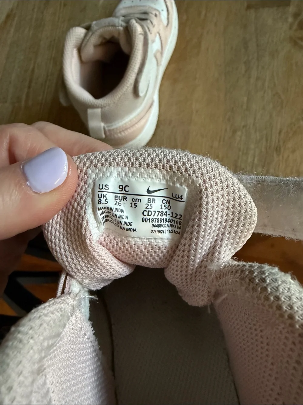 Nike Kids Mid-Top Sneakers in Pink and White